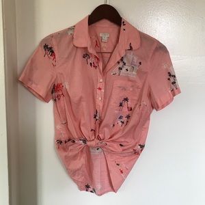 J Crew Hawaiian Retirement Blouse